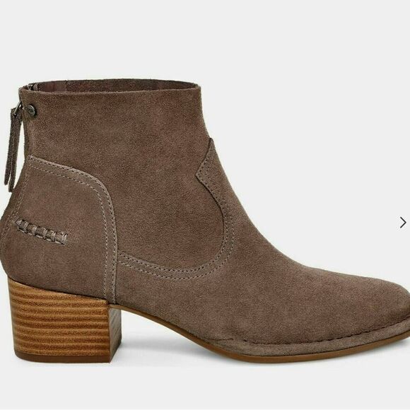 UGG Women's Bandara Ankle Boot in Mysterious (Taupe) 1095053 US 9.5 - Picture 2 of 13